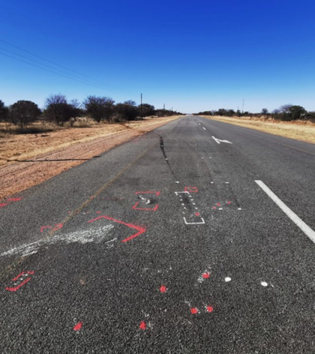 Pedestrial Recontruction Accident Scene
